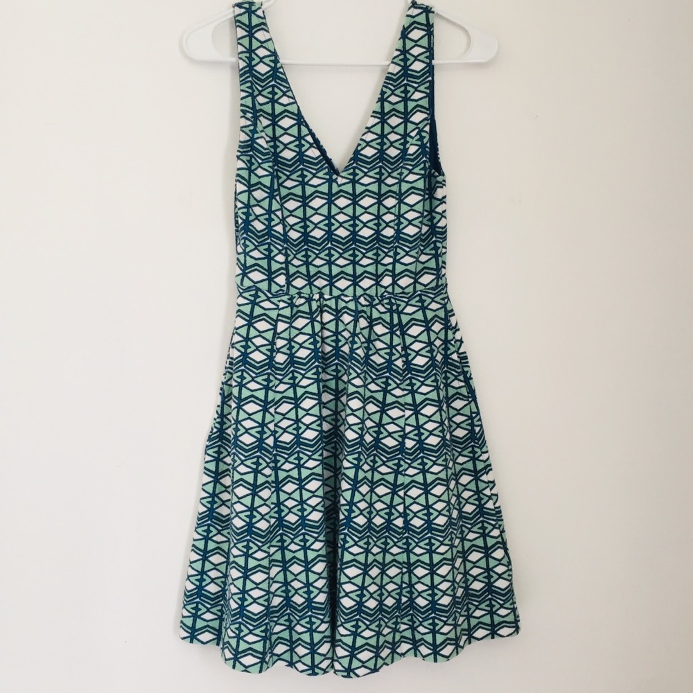 ANTHROPOLOGIE MAEVE Blue Sleeveless Dress with Pockets Size 2